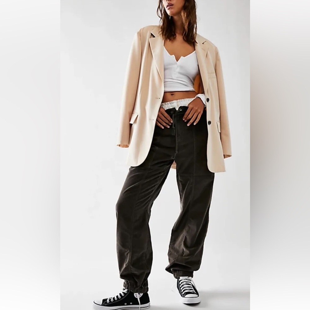 Nwot Free People Angelo Mid Rise Pull On Jogger